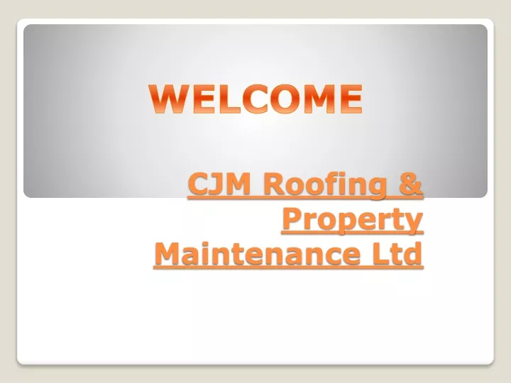 cjm roofing property maintenance ltd