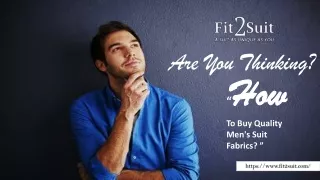 Men Suiting Fabric Online - Fit2suit