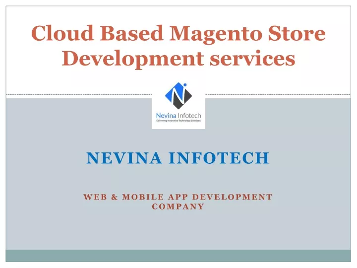 cloud based magento store development services