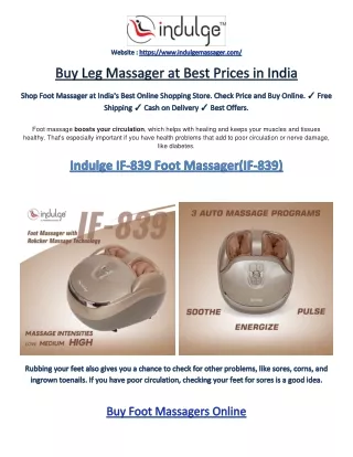 Buy Foot Massager Online