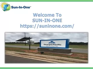 welcome to sun in one https suninone com
