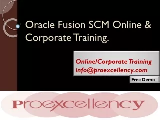 Oracle Fusion SCM