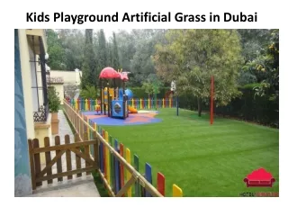kids playground artificial g rass in dubai
