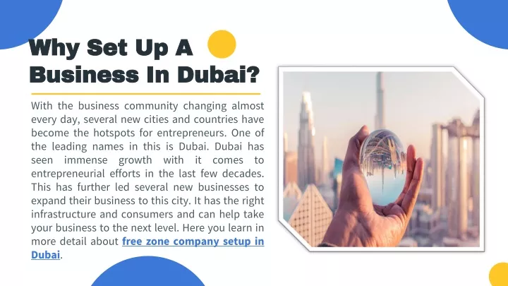 why set up a business in dubai