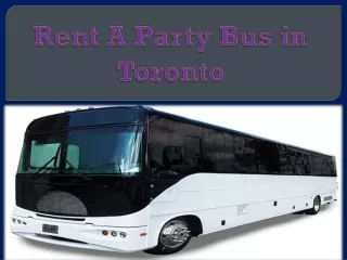 rent a party bus in toronto