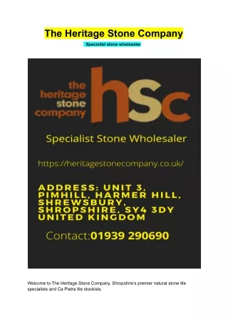 The Heritage Stone Company