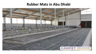rubber mats in abu dhabi