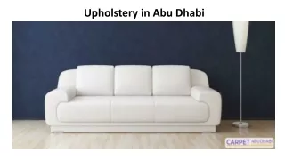 upholstery in abu dhabi