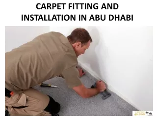 carpet fitting and installation in abu dhabi