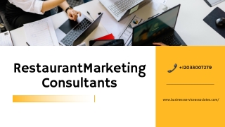 Restaurant Marketing Consultants