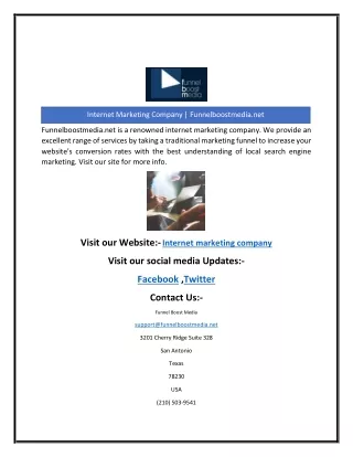 internet marketing company funnelboostmedia net