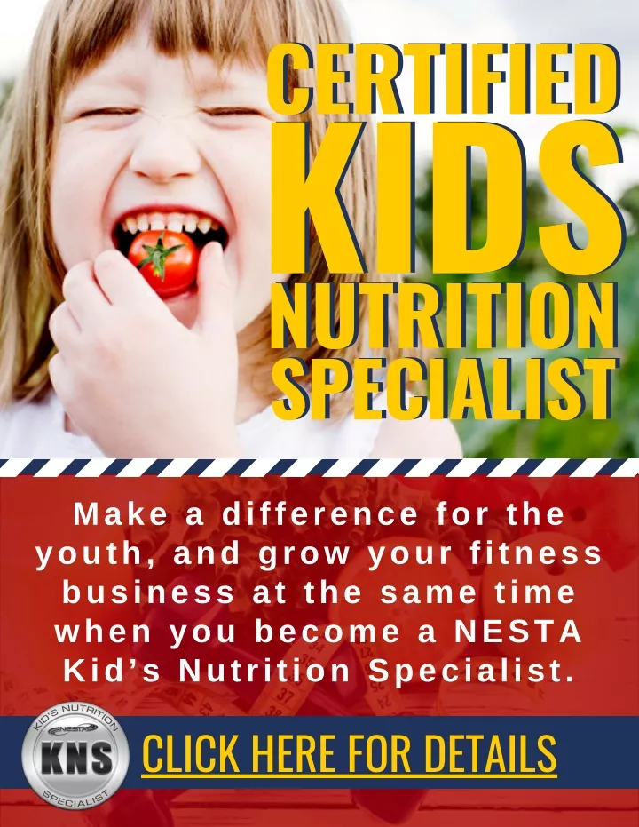 certified kids nutrition