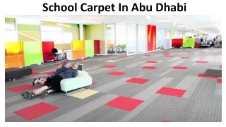school carpet in abu dhabi