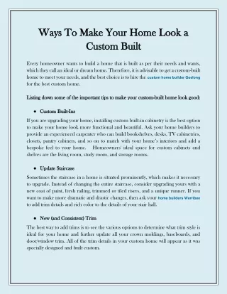 ways to make your home look ways to make your