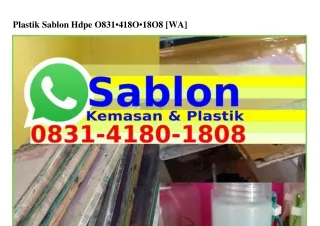Plastik Sablon HdpePlastik Sablon Hdpe Ô8Зl–Ꮞl8Ô–l8Ô8{WA}