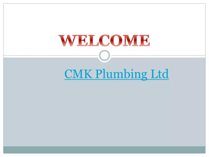 cmk plumbing ltd