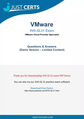 Get Success With Real VMware 5V0-32.21 Exam PDF-[2021]