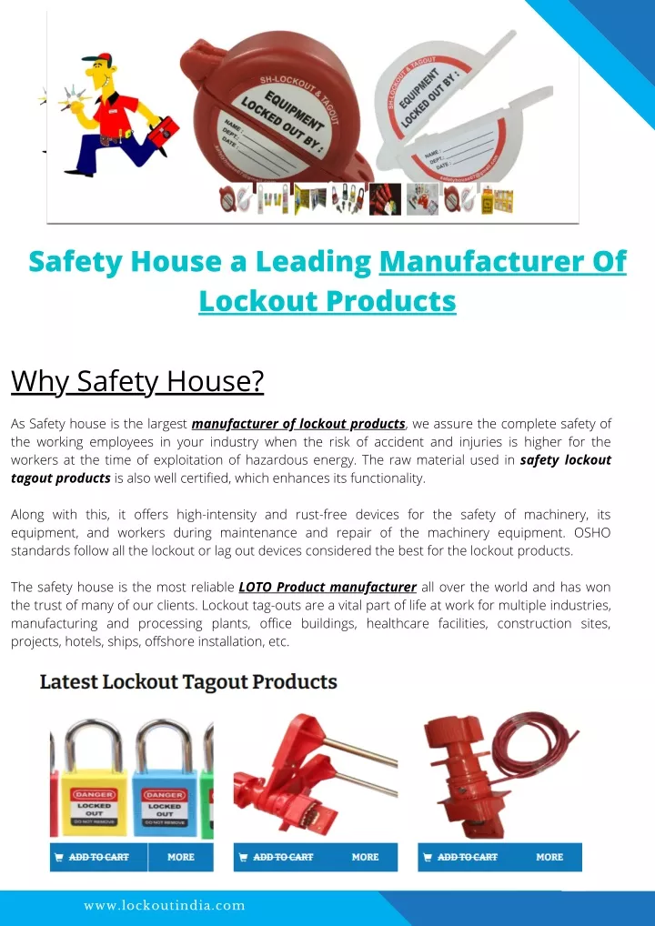 safety house a leading manufacturer of lockout