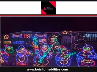Lighted LED Outdoor Christmas Displays