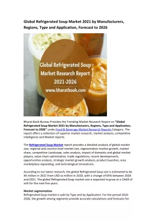global refrigerated soup market 2021