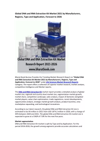 global dna and rna extraction kit market 2021