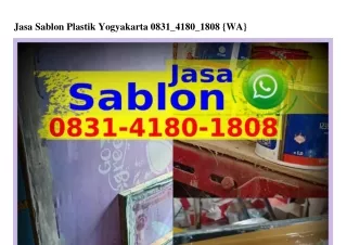 Jasa Sablon Plastik Yogyakarta 08ЗI-4I80-I808{WhatsApp}