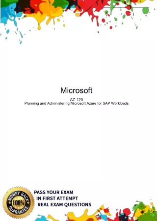 Microsoft AZ-120  PDF -  100% passing Guarantee