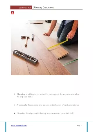 flooring contractor