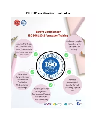 ISO 9001 certification in colombia