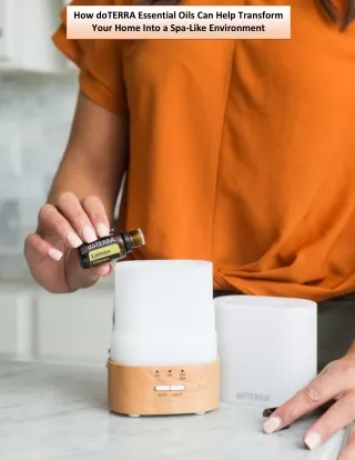 how doterra essential oils can help transform