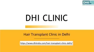 Treatments at DHI Clinic-