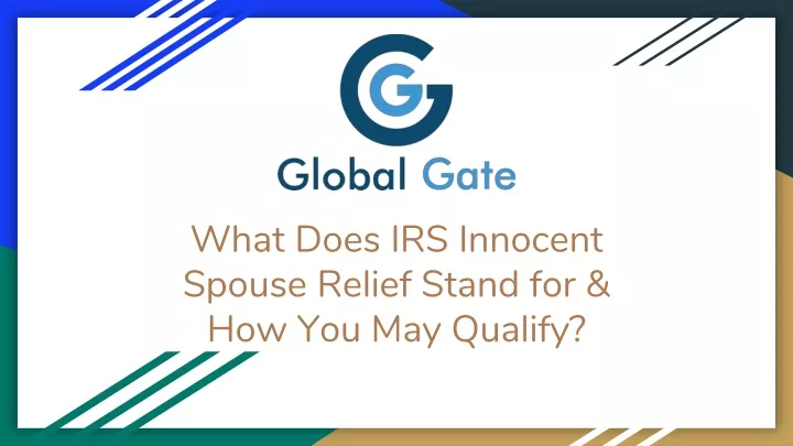 what does irs innocent spouse relief stand for how you may qualify