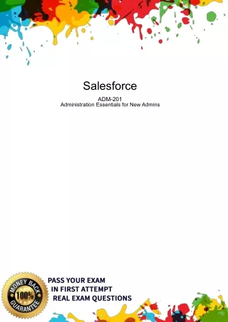 Salesforce ADM-201  PDF -  100% passing Guarantee