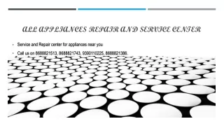 All Appliances Repair And Service Center