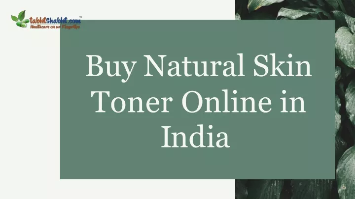 buy natural skin toner online in