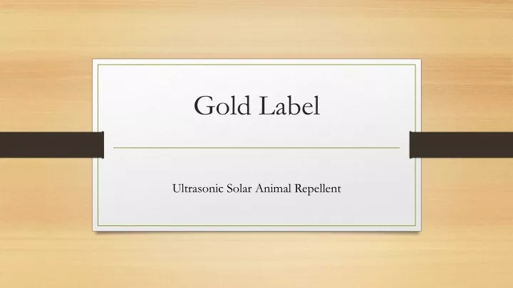 gold label