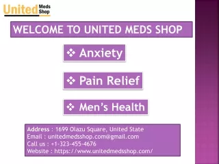 welcome to united meds shop