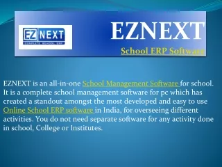 School ERP | School ERP Software in India | Eznext