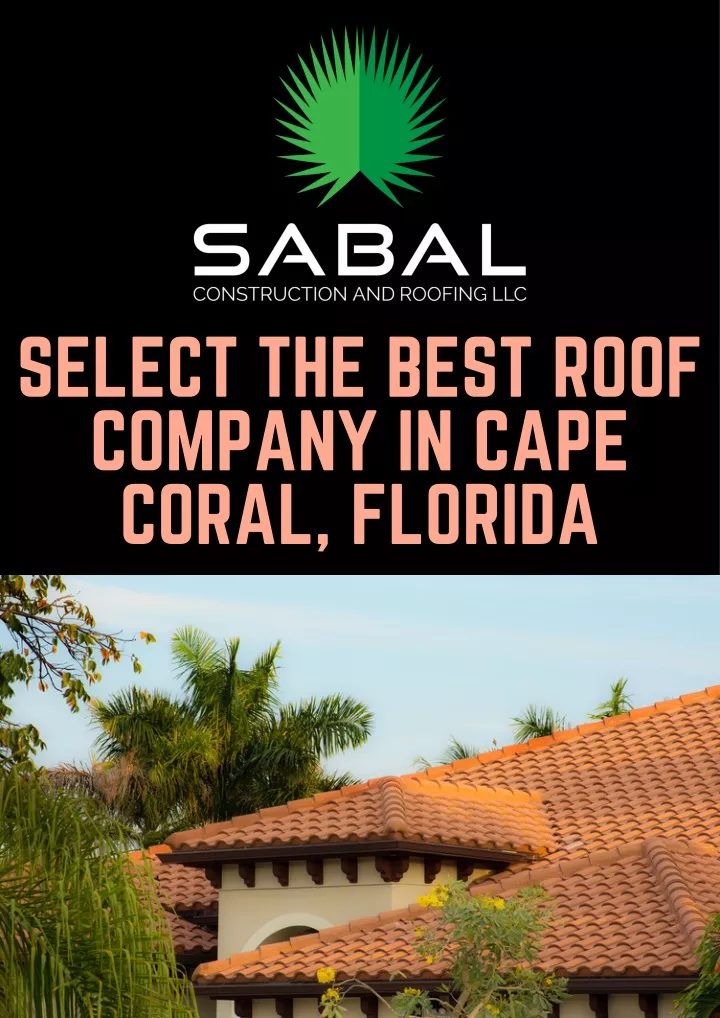 select the best roof company in cape coral florida