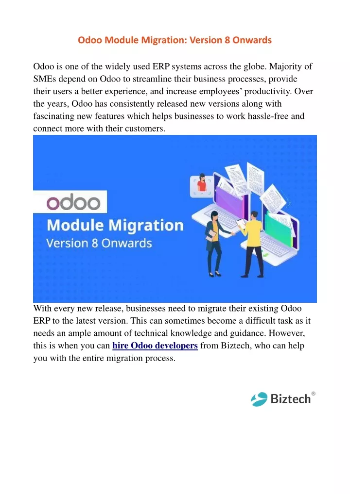 odoo module migration version 8 onwards