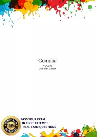 CompTIA CV0-002  PDF -  100% passing Guarantee