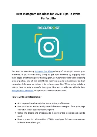 Instagram Bio Ideas for 2021_ Tips To Write Perfect Bio