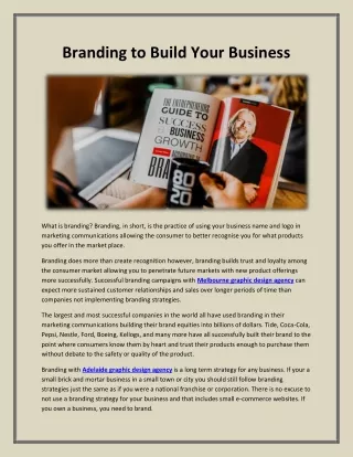Branding to Build Your Business