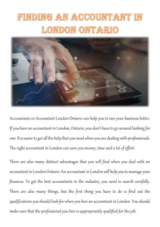 accountants in accountant london ontario can help