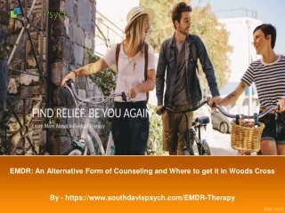 EMDR An Alternative Form of Counseling and Where to get it in Woods Cross