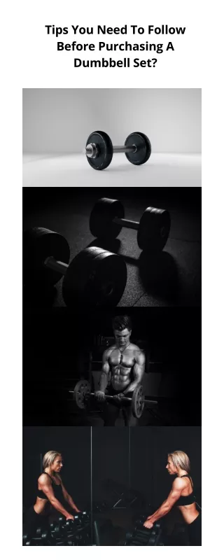 Tips You Need To Follow Before Purchasing A Dumbbell Set