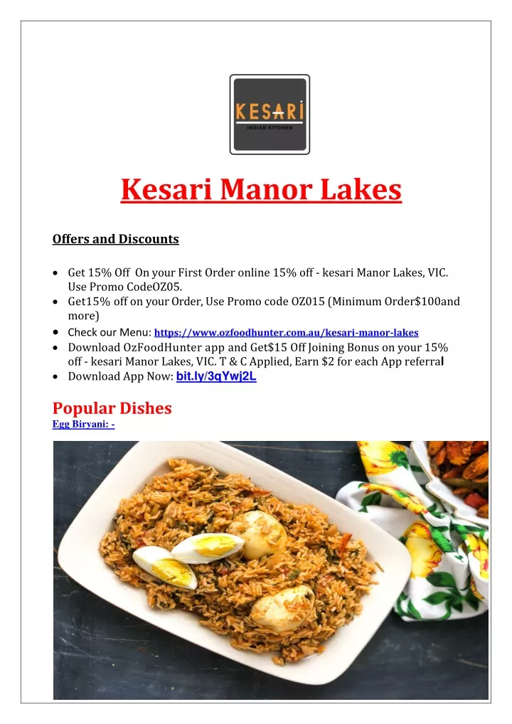 kesari manor lakes offers and discounts