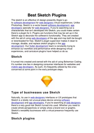 best sketch plugins