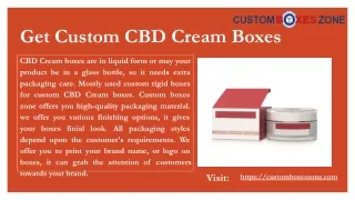 get custom cbd cream boxes