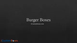 Burger Boxes